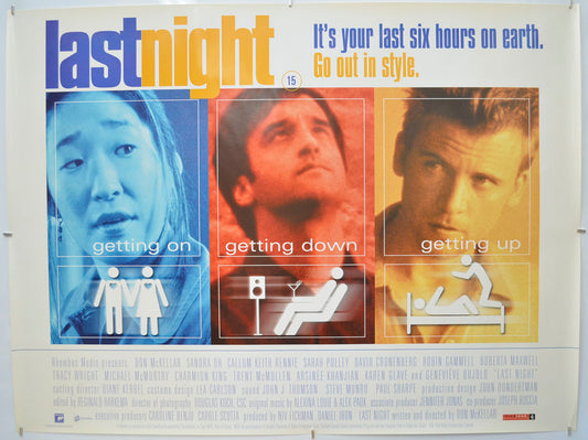 Last Night Original Quad Poster - Film Poster - Movie Poster