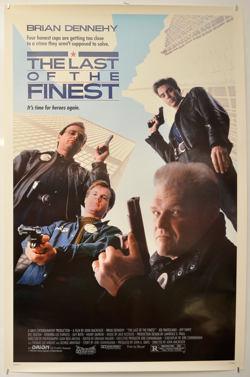 The Last Of The Finest  (a.k.a. Blue Heat) Original One Sheet Poster - Film Poster - Movie Poster