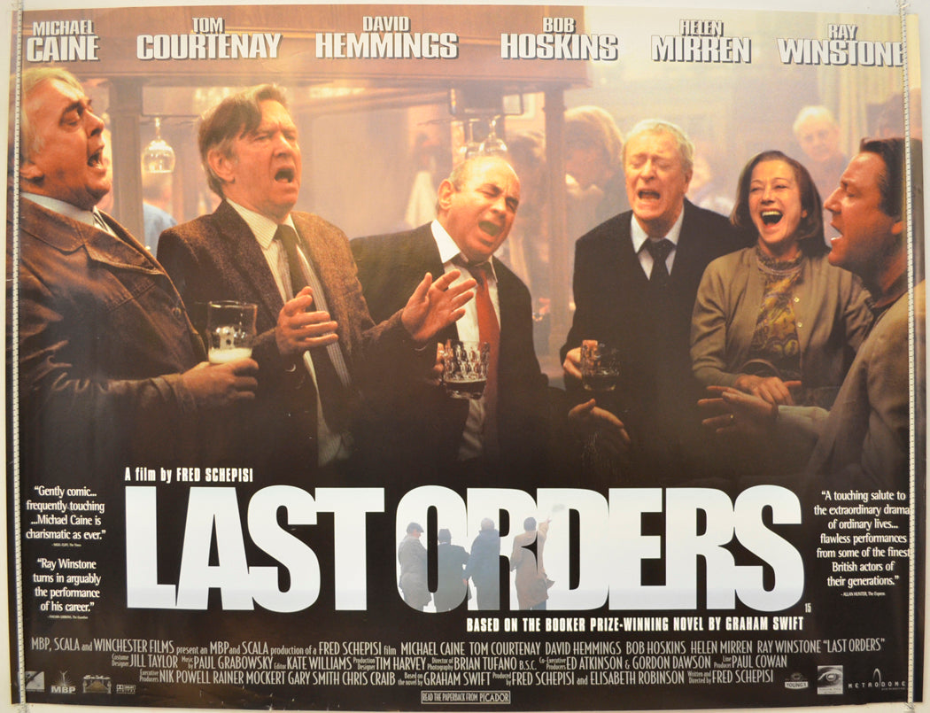 Last Orders  Original Quad Poster - Film Poster - Movie Poster 