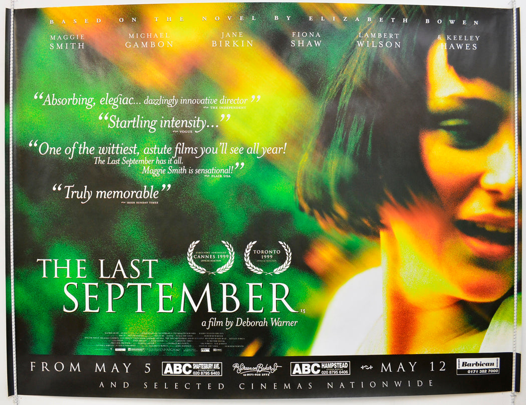 The Last September Original Quad Poster - Film Poster - Movie Poster  