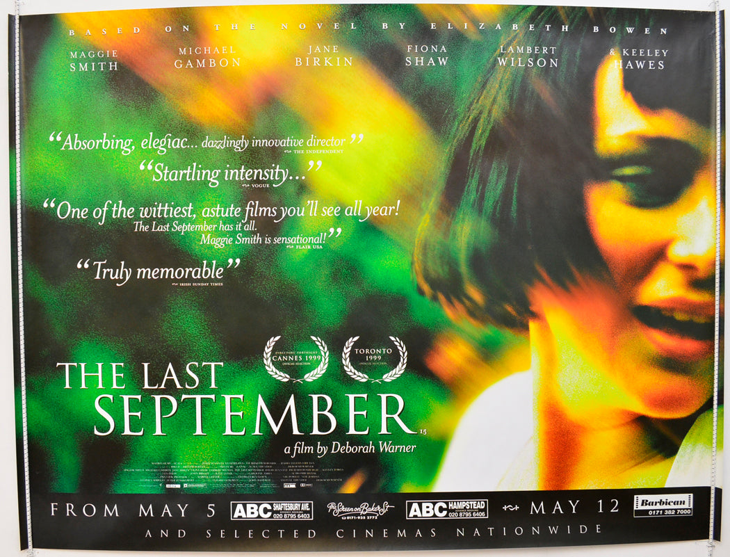 The Last September Original Quad Poster - Film Poster - Movie Poster  