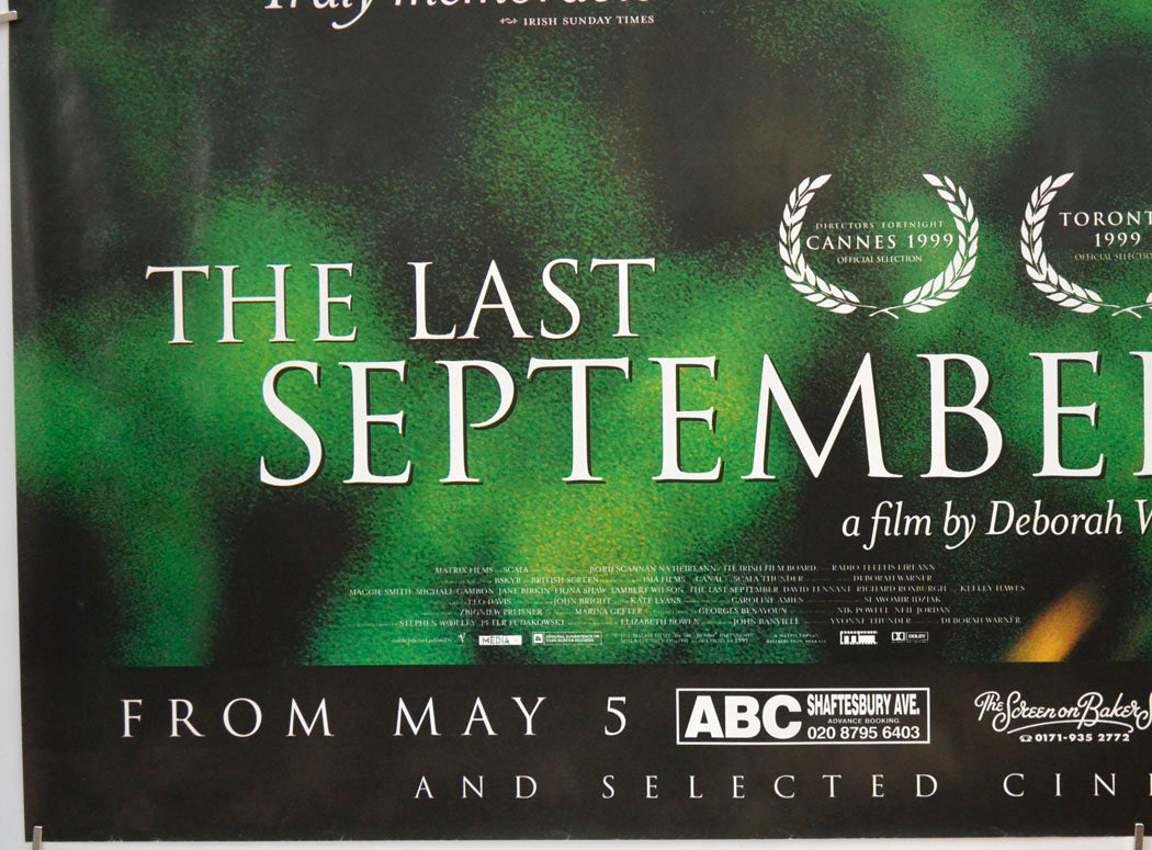 THE LAST SEPTEMBER (Bottom Left) Cinema Quad Movie Poster 