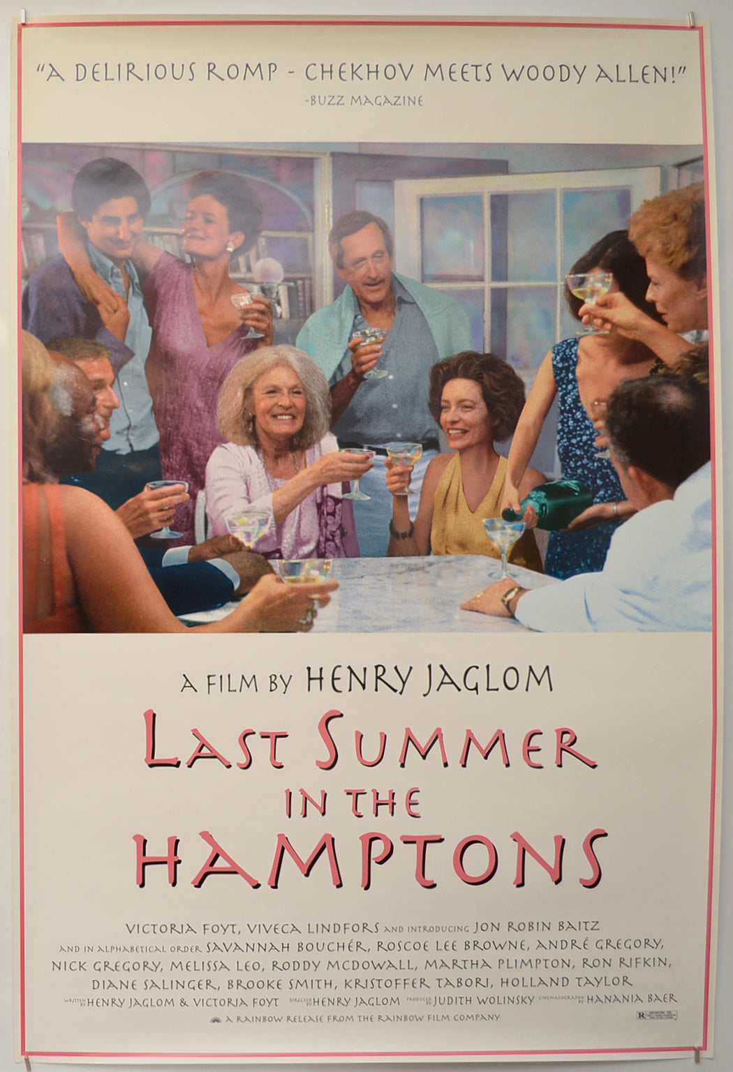 Last Summer In The Hamptons Original One Sheet Poster - Film Poster - Movie Poster