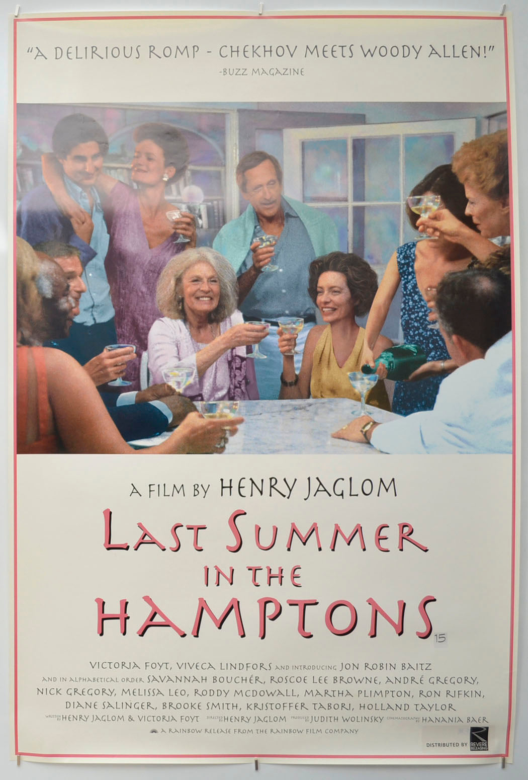 Last Summer In The Hamptons  Original One Sheet Poster - Film Poster - Movie Poster