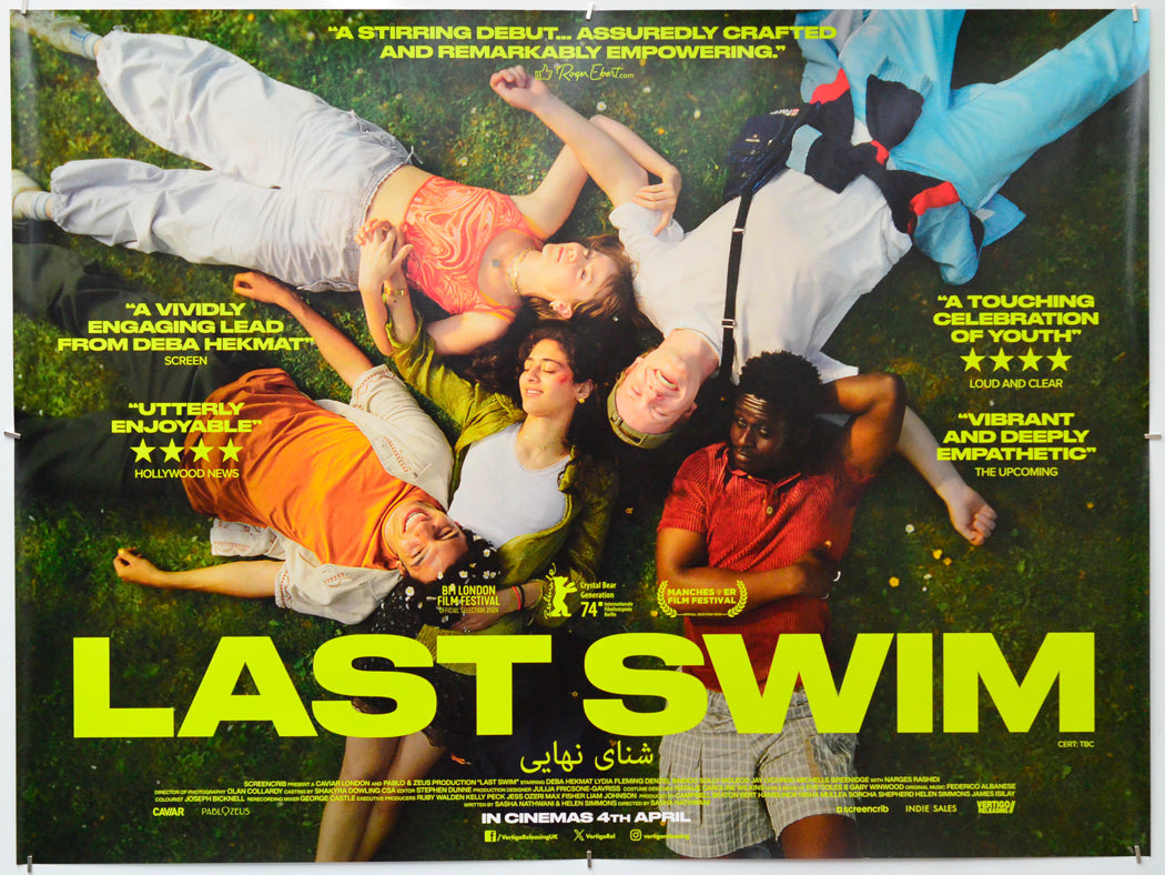 Last Swim - Original Quad Poster - Film Poster - Movie Poster