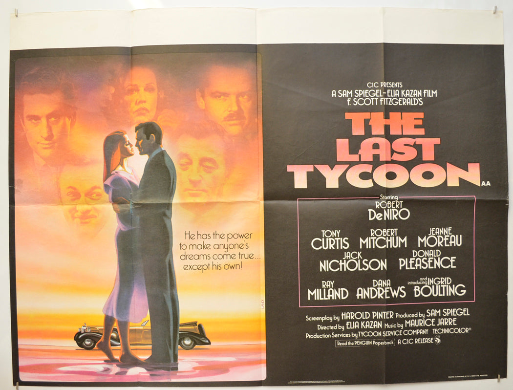 The Last Tycoon Original Quad Poster - Film Poster - Movie Poster