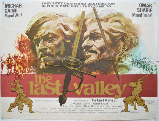 The Last Valley  Original Quad Poster - Film Poster - Movie Poster