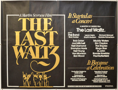 The Last Waltz Original Quad Poster - Film Poster - Movie Poster