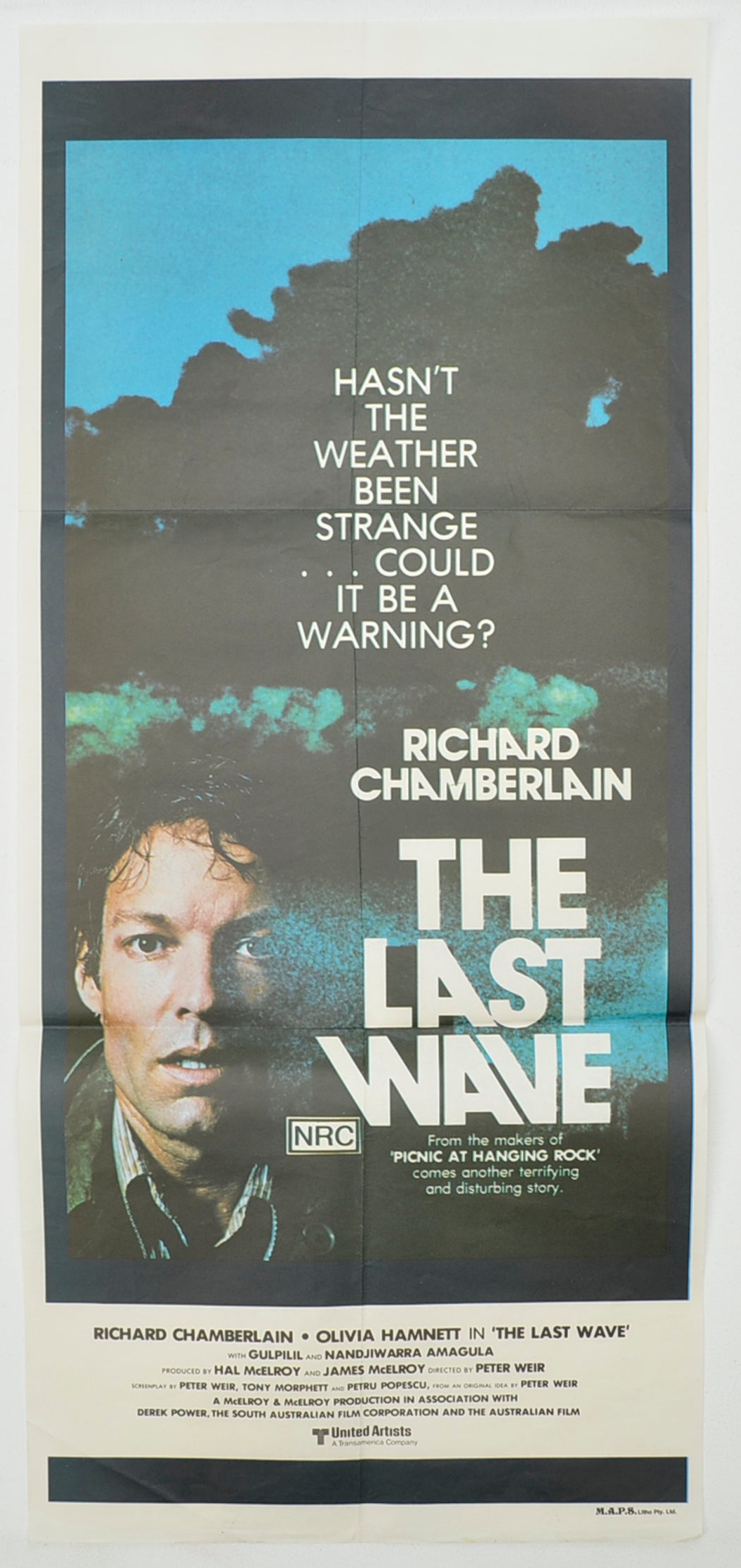 The Last Wave  Original Australian Daybill Poster - Film Poster - Movie Poster