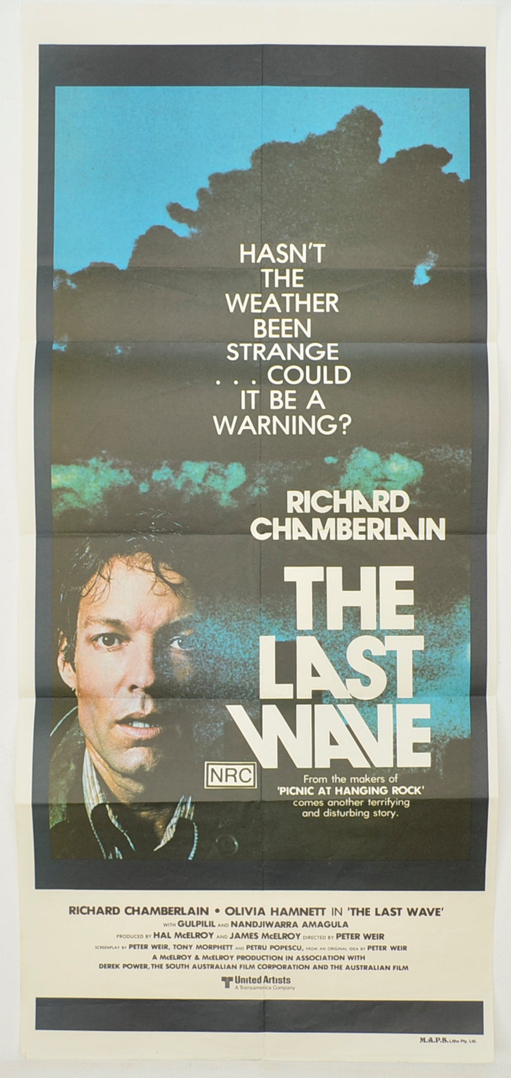 The Last Wave  Original Australian Daybill Poster - Film Poster - Movie Poster