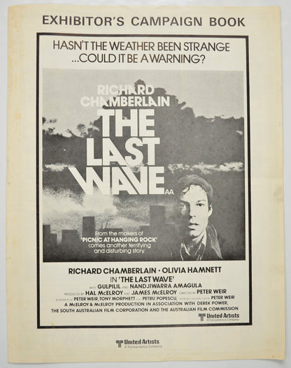 The Last Wave Original 6 Page Cinema Exhibitors Campaign Pressbook (UK)