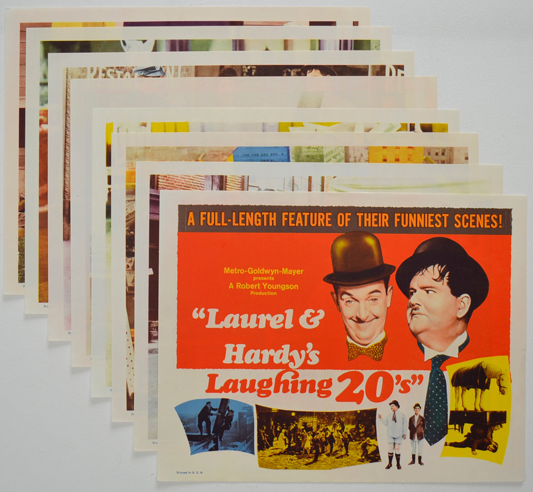 LAUREL AND HARDY’S LAUGHING 20’S (Full View) Cinema Set of Lobby Cards  