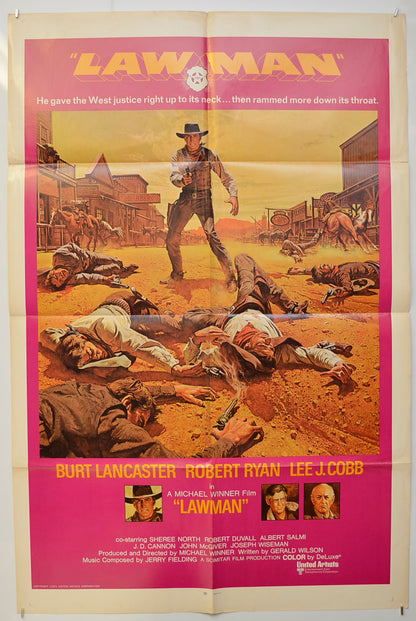 Lawman Original One Sheet Poster - Film Poster - Movie Poster