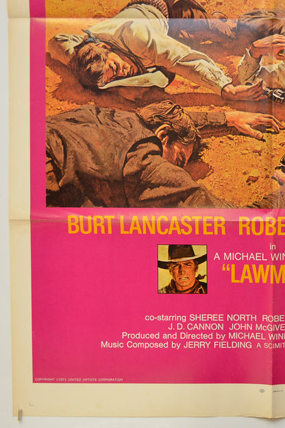 LAWMAN (Bottom Left) Cinema One Sheet Movie Poster 