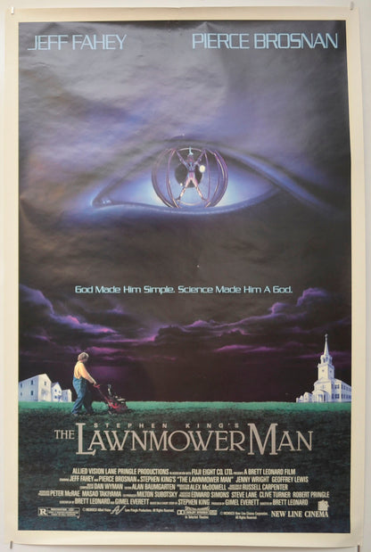 Lawnmower Man Original One Sheet Poster - Film Poster - Movie Poster