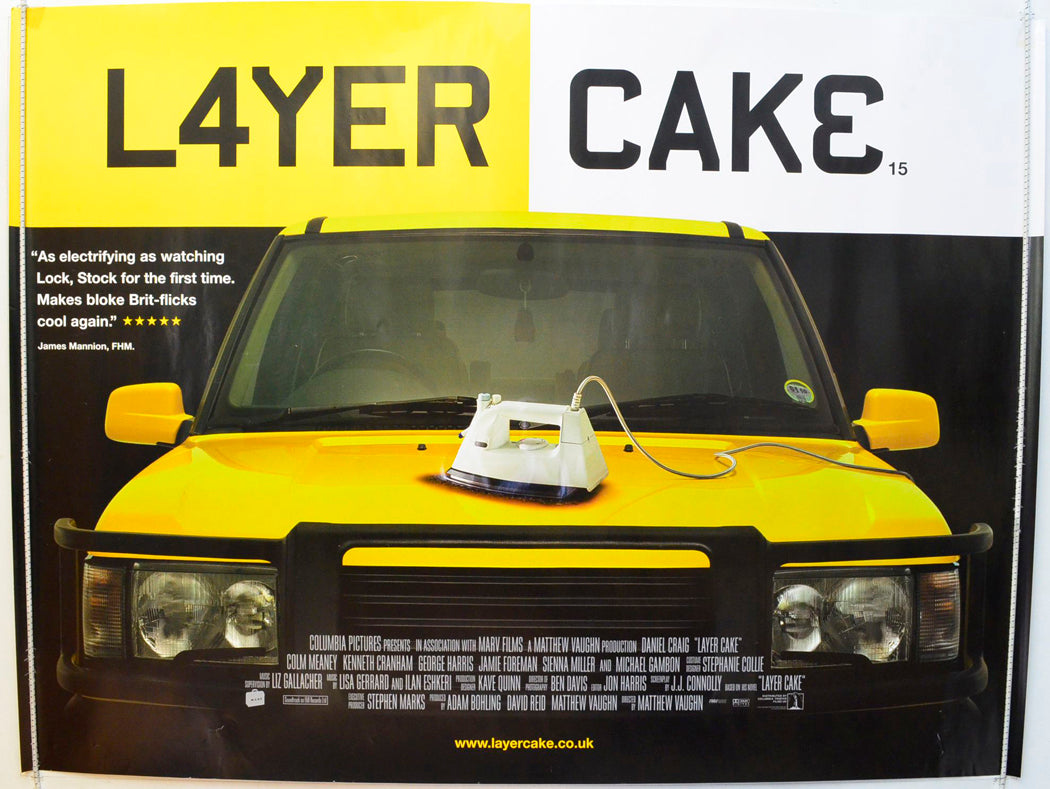 Layer Cake  (Car Version)   Original British Quad Poster - Film Poster - Movie Poster 