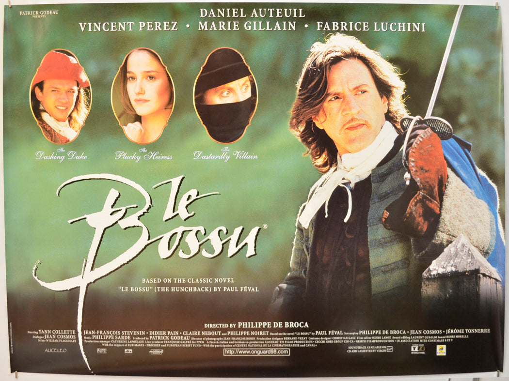 Le Bossu  Original Quad Poster - Film Poster - Movie Poster