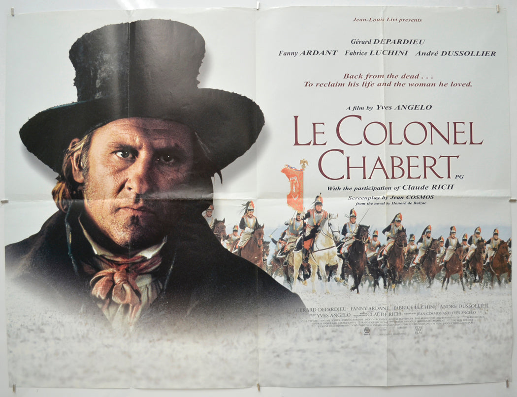 Le Colonel Chabert Original Quad Poster - Film Poster - Movie Poster