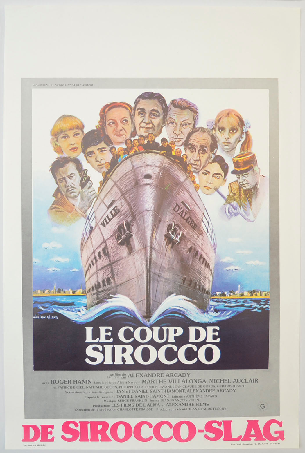 Le Coup De Sirocco Original Belgian Poster - Film Poster - Movie Poster