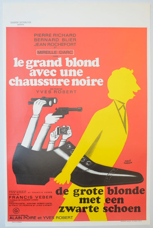 Le Grand Blond Avec Une Chaussure Noire (a.k.a. The Tall Blond Man with One Black Shoe) Original Belgian Poster - Film Poster - Movie Poster