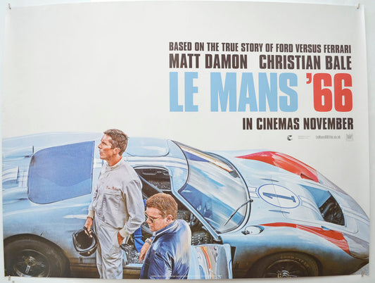 Le Mans '66 (Teaser / Advance Version) Original Quad Poster - Film Poster - Movie Poster