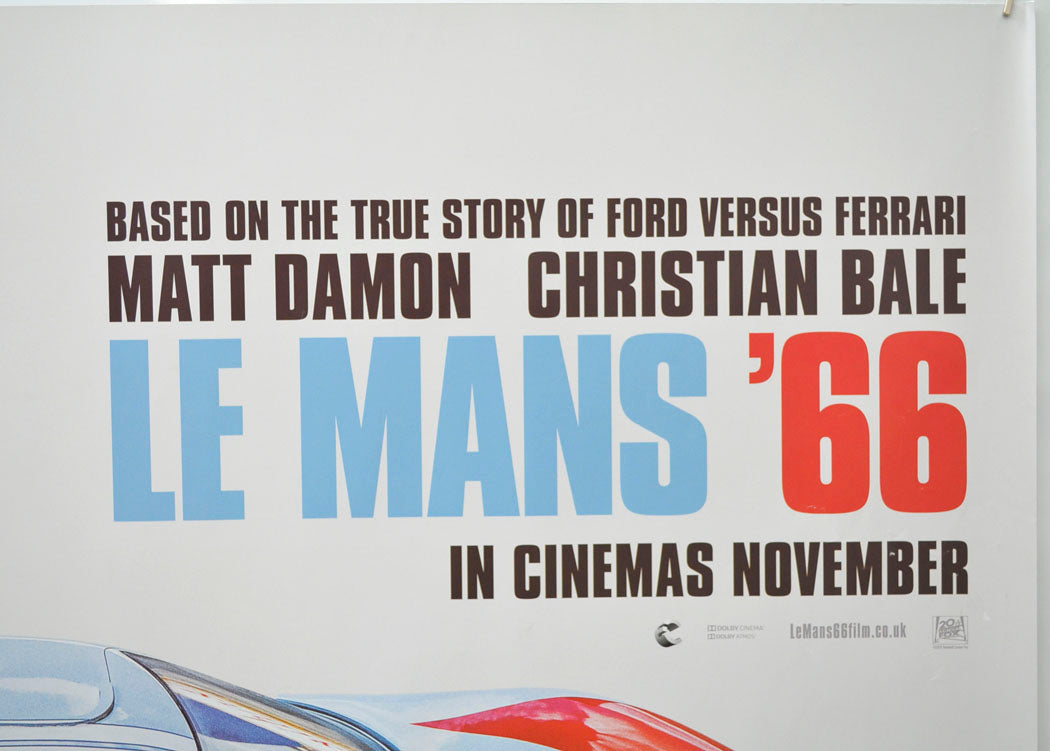 LES MANS 66 (Top Right) Cinema Quad Movie Poster 