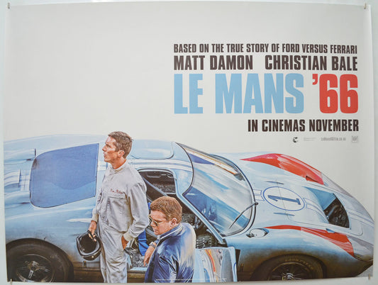 Le Mans '66 (Teaser / Advance Version) Original Quad Poster - Film Poster - Movie Poster