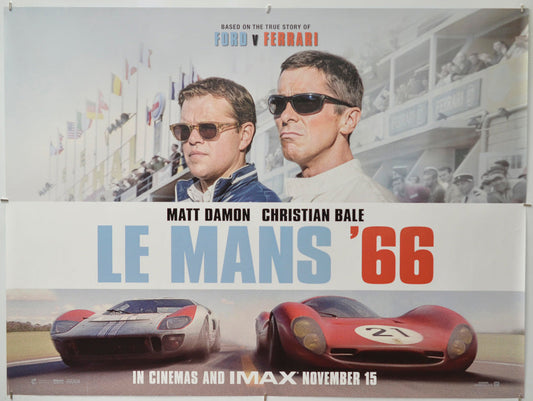 Le Mans '66 - Original Quad Poster - Film Poster - Movie Poster