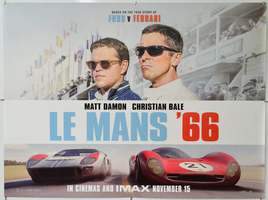 Le Mans '66 - Original Quad Poster - Film Poster - Movie Poster