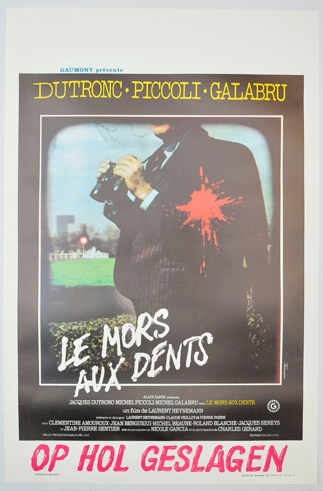 Le mors aux dents (a.k.a. The Bit Between the Teeth) Original Belgian Poster - Film Poster - Movie Poster