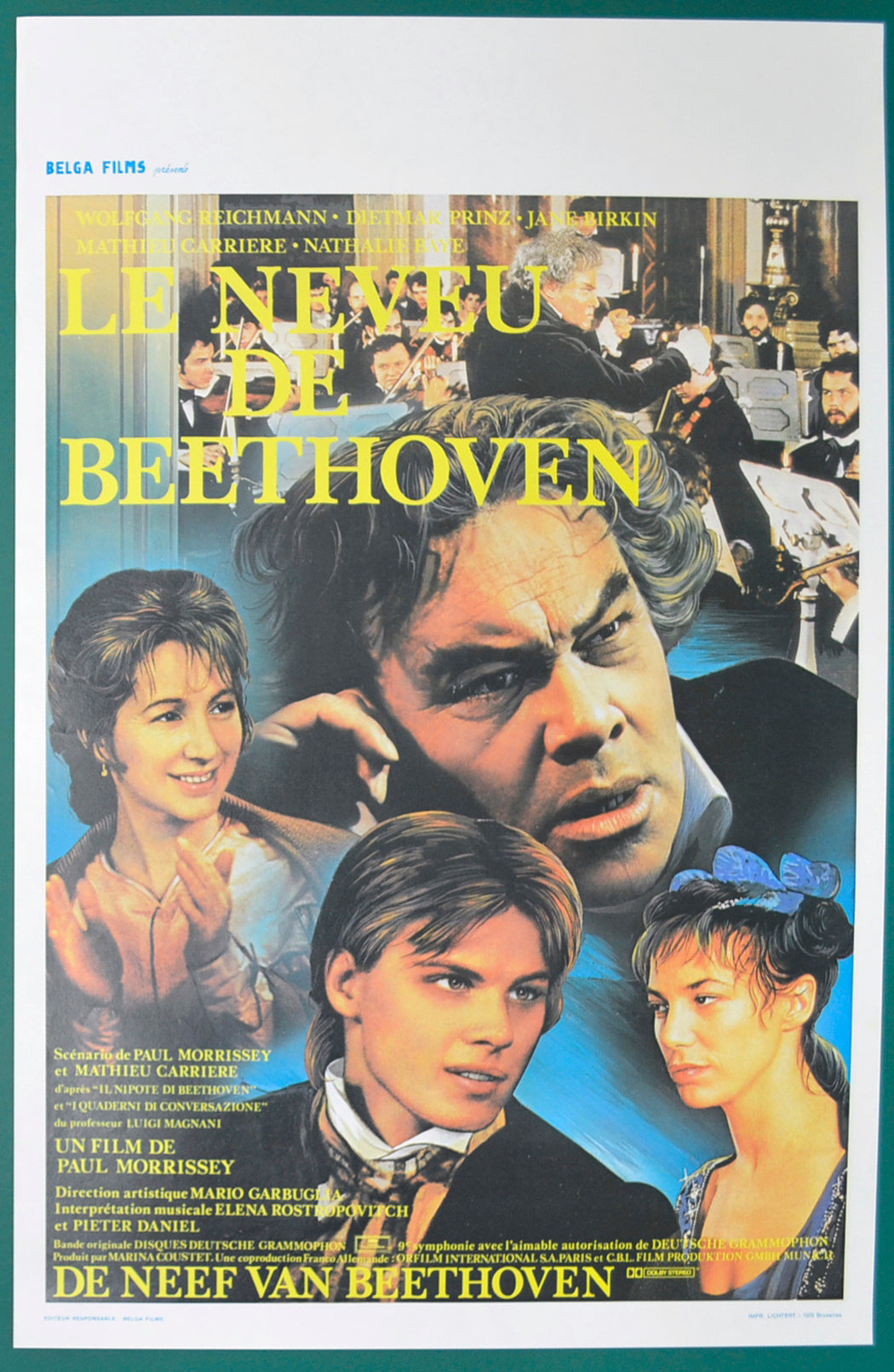 Le Neveu De Beethoven   Original Belgian Poster - Film Poster - Movie Poster  