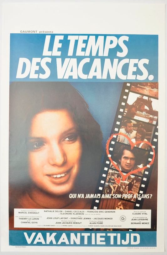 Le temps des vacances Original Belgian Poster - Film Poster - Movie Poster