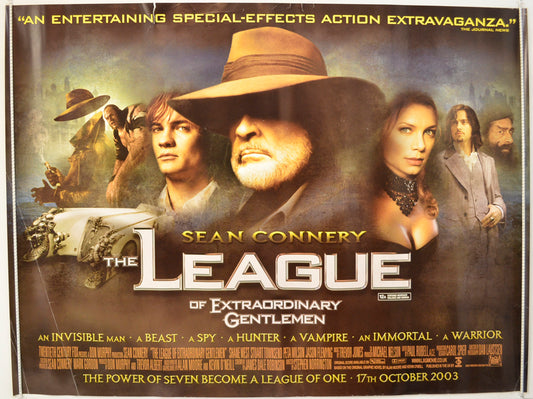 The League Of Extraordinary Gentlemen  Original Quad Poster - Film Poster - Movie Poster