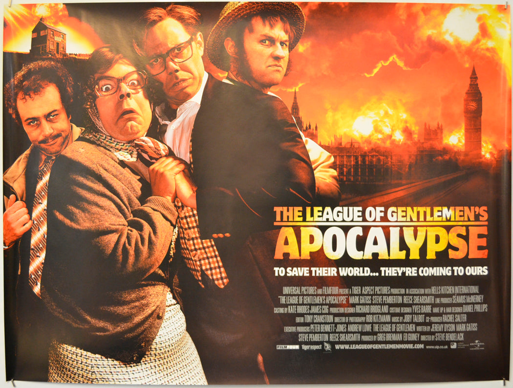 The League Of Gentlemen's Apocalypse  Original Quad Poster - Film Poster - Movie Poster