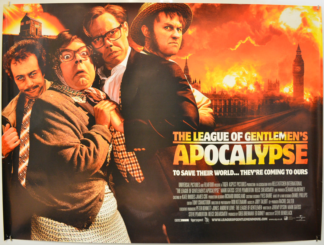 The League Of Gentlemen's Apocalypse  Original Quad Poster - Film Poster - Movie Poster