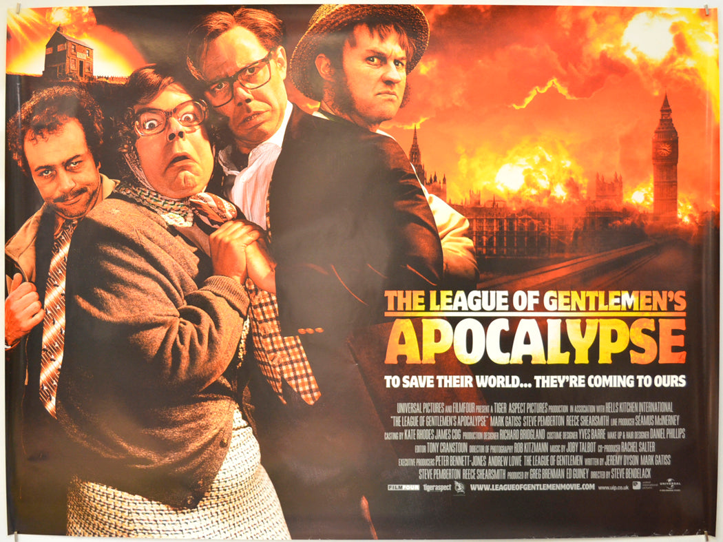 The League Of Gentlemen's Apocalypse Original Quad Poster - Film Poster - Movie Poster  