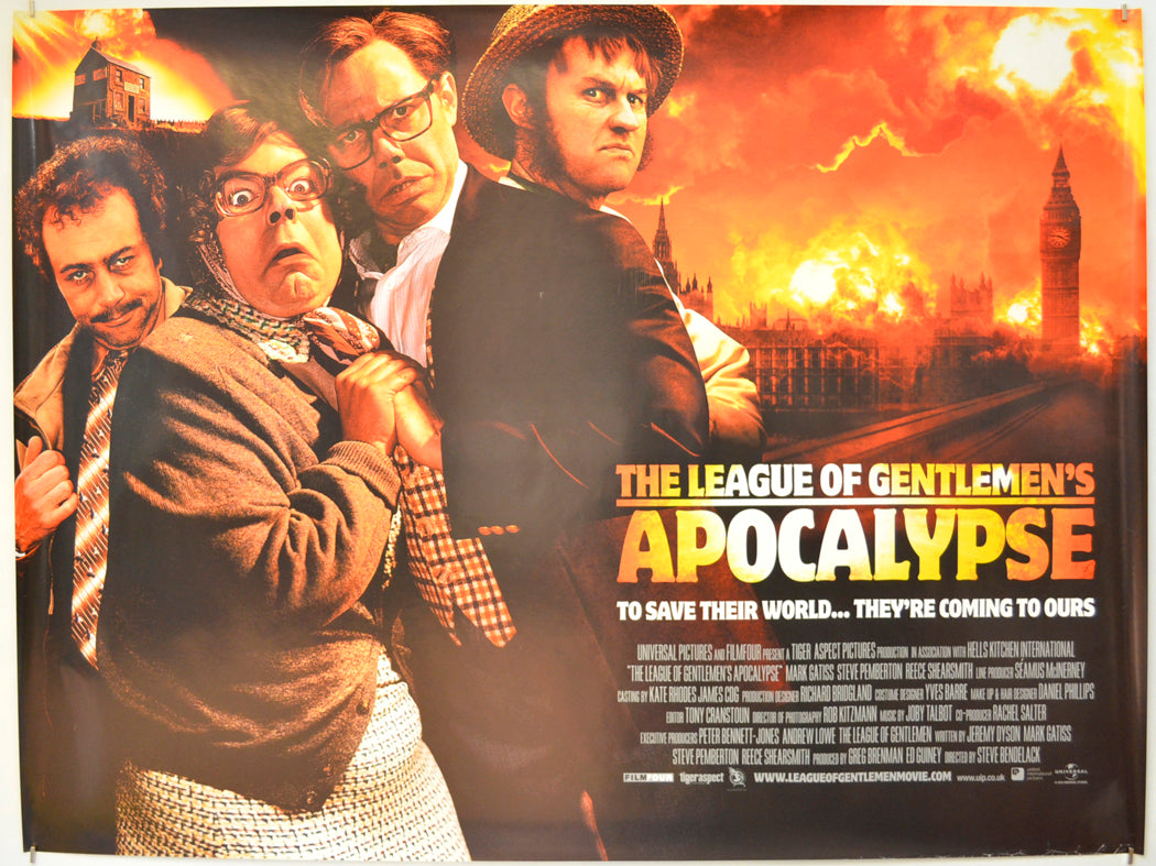 The League Of Gentlemen's Apocalypse Original Quad Poster - Film Poster - Movie Poster  