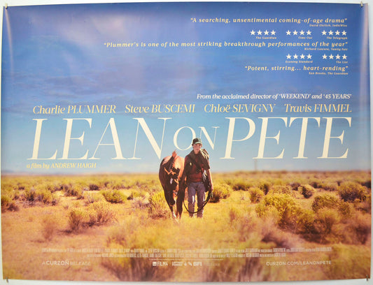 Lean On Pete Original Quad Poster - Film Poster - Movie Poster