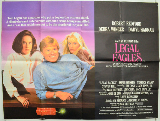 Legal Eagles Original British Quad Poster - Film Poster - Movie Poster 