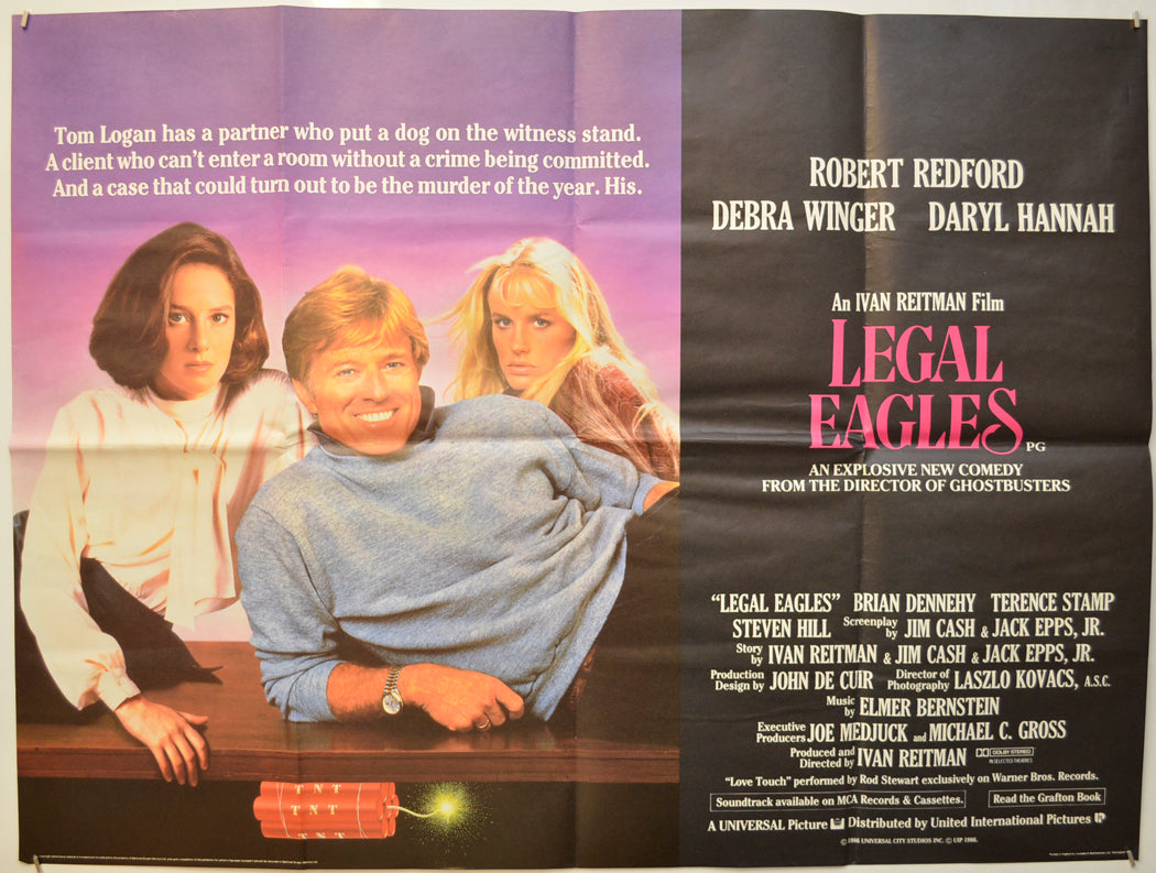 Legal Eagles  Original Quad Poster - Film Poster - Movie Poster