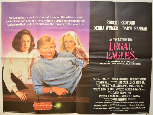 Legal Eagles  Original Quad Poster - Film Poster - Movie Poster