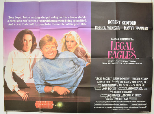 Legal Eagles Original Quad Poster - Film Poster - Movie Poster  