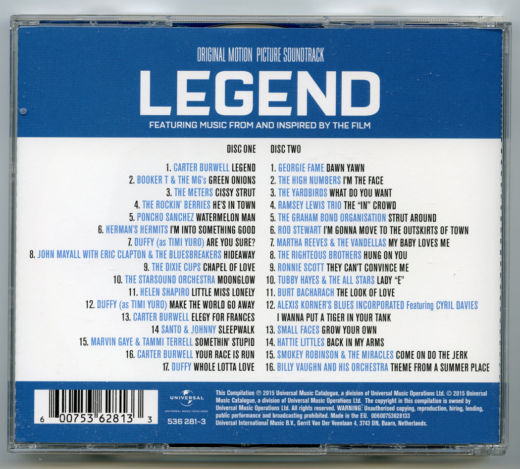 LEGEND Original CD Soundtrack (back) 