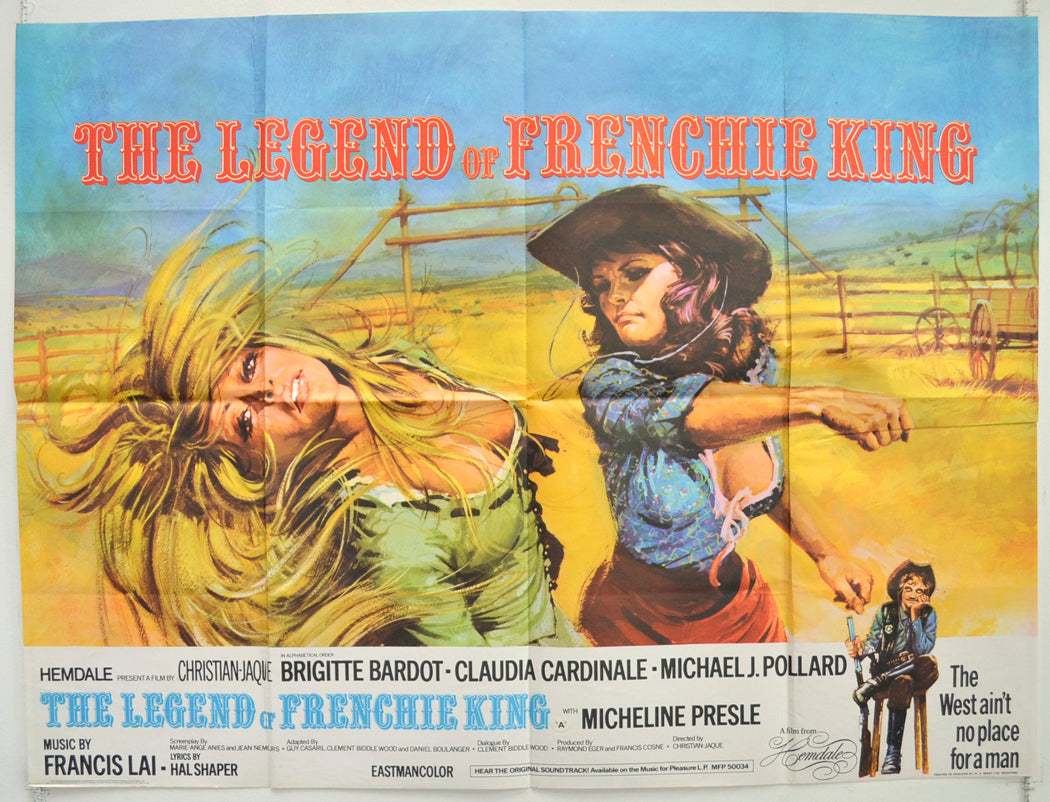 The Legend Of Frenchie King  Original British Quad Poster - Film Poster - Movie Poster 