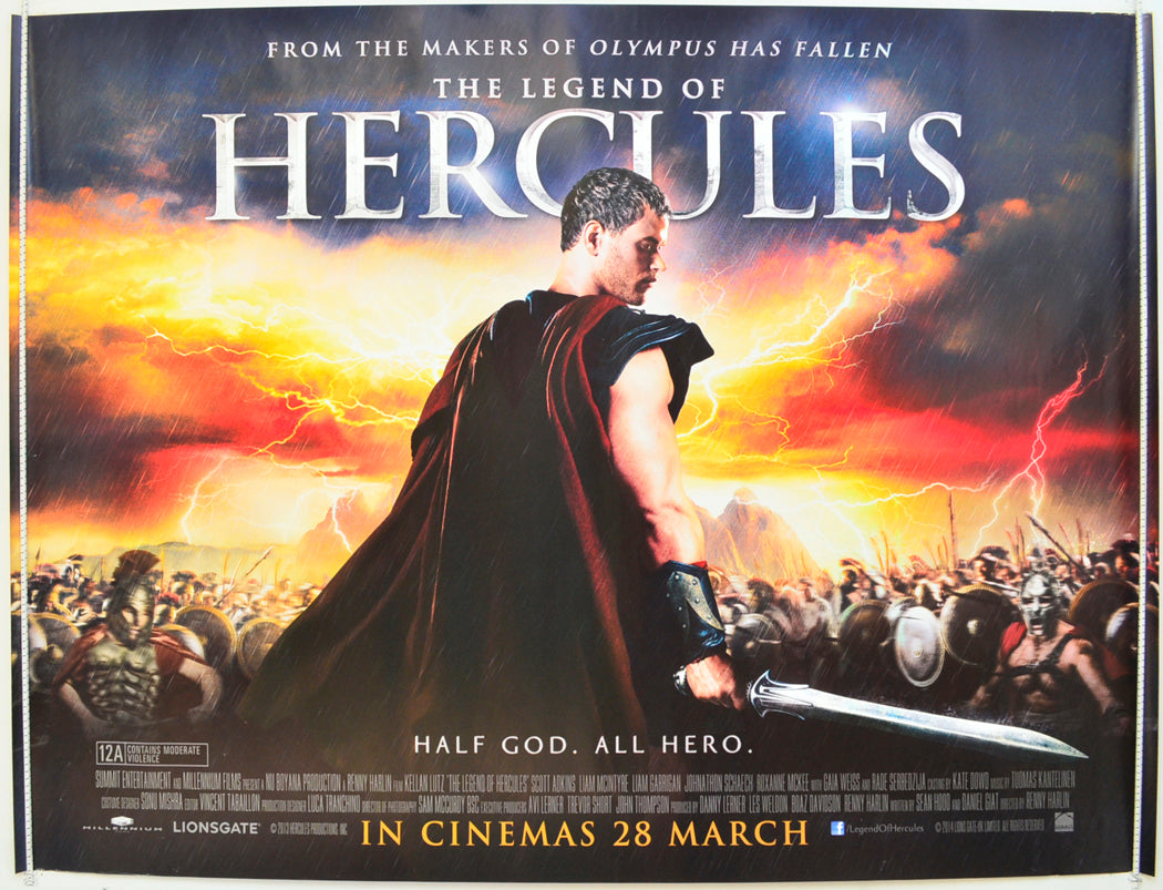 The Legend Of Hercules   (Teaser / Advance Version)   Original Quad Poster - Film Poster - Movie Poster  