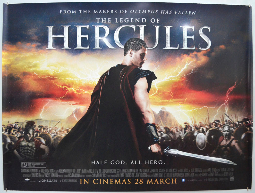 The Legend Of Hercules (Teaser / Advance Version) Original Quad Poster - Film Poster - Movie Poster