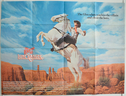 The Legend Of The Lone Ranger  Original British Quad Poster - Film Poster - Movie Poster 