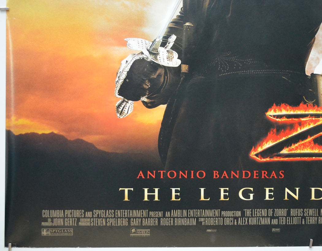 THE LEGEND OF ZORRO (Bottom Left) Cinema Quad Movie Poster 