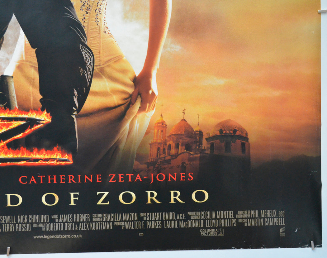 THE LEGEND OF ZORRO (Bottom Right) Cinema Quad Movie Poster 