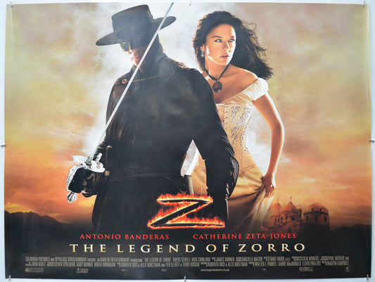 The Legend Of Zorro  Original Quad Poster - Film Poster - Movie Poster